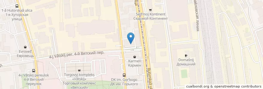 Mapa de ubicacion de Городская поликлиника №6 филиал №2 en Russia, Distretto Federale Centrale, Москва, Северный Административный Округ.