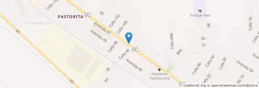 Mapa de ubicacion de El Chiringuito en کوبا, Mayabeque, San José De Las Lajas, Ciudad De San José De Las Lajas, Ciudad De San José De Las Lajas.