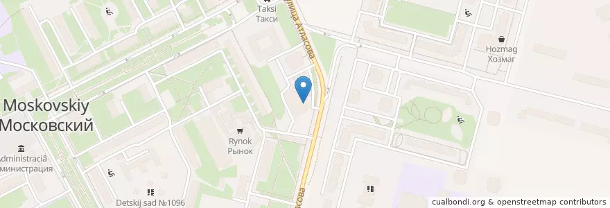 Mapa de ubicacion de МКБ en ロシア, 中央連邦管区, モスクワ, Новомосковский Административный Округ, Поселение Московский.