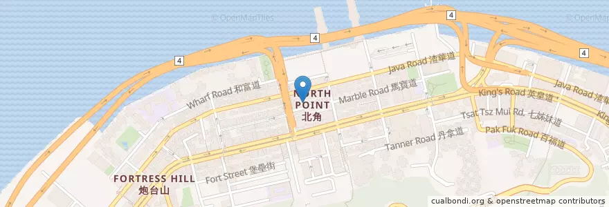 Mapa de ubicacion de 徳興隆豆腐餔 en 中国, 広東省, 香港, 香港島, 新界, 東區 Eastern District.