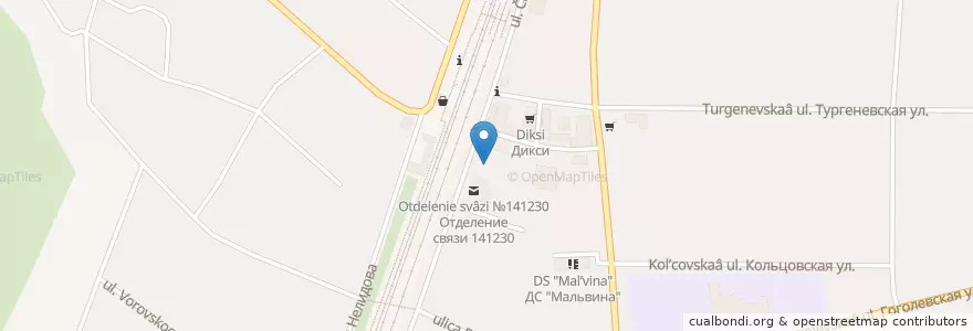 Mapa de ubicacion de Кафе Клязьма en Russia, Distretto Federale Centrale, Oblast' Di Mosca, Пушкинский Городской Округ.