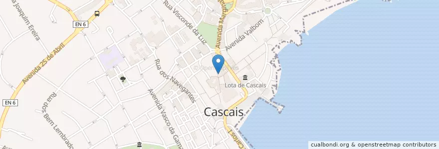 Mapa de ubicacion de Marisquera en 포르투갈, Área Metropolitana De Lisboa, Lisboa, Grande Lisboa, Cascais, Cascais E Estoril.