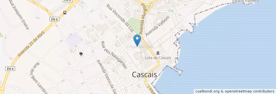 Mapa de ubicacion de Tasca da Vila en Portugal, Área Metropolitana De Lisboa, Lissabon, Grande Lisboa, Cascais, Cascais E Estoril.