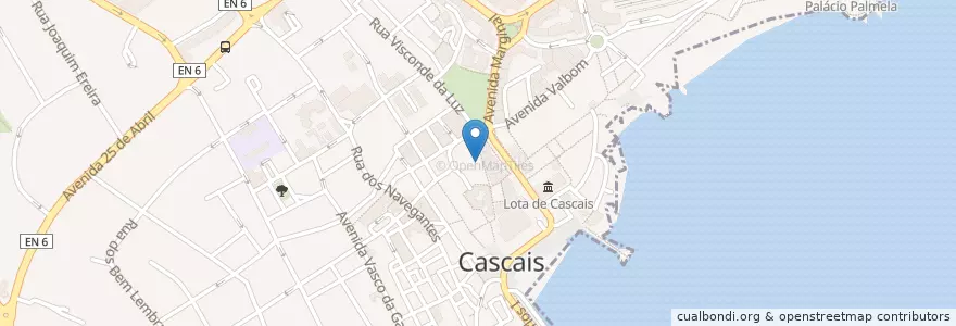 Mapa de ubicacion de Indian Flavour en Portugal, Metropolregion Lissabon, Lissabon, Großraum Lissabon, Cascais, Cascais E Estoril.