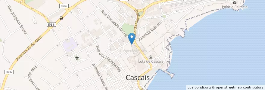 Mapa de ubicacion de Pica Pica en 포르투갈, Área Metropolitana De Lisboa, Lisboa, Grande Lisboa, Cascais, Cascais E Estoril.