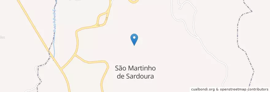 Mapa de ubicacion de São Martinho de Sardoura en 葡萄牙, Aveiro, 北部大區, Tâmega E Sousa, Castelo De Paiva, São Martinho De Sardoura.