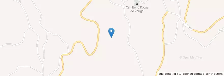 Mapa de ubicacion de Rocas do Vouga en Portugal, Aveiro, Centre, Baixo Vouga, Sever Do Vouga, Rocas Do Vouga.