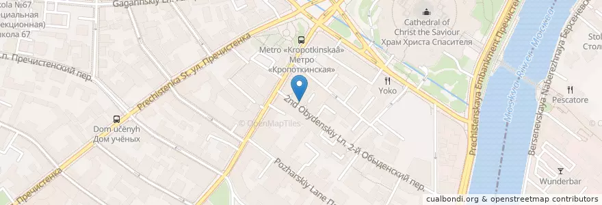 Mapa de ubicacion de IHC en Россия, Центральный Федеральный Округ, Москва, Центральный Административный Округ, Район Хамовники.