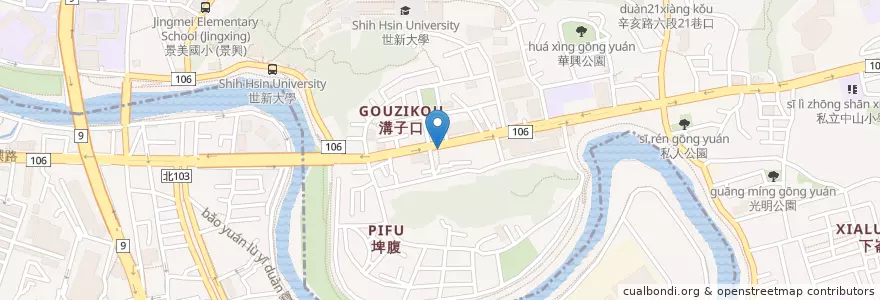 Mapa de ubicacion de 呷尚飽 en Taiwán, Nuevo Taipéi, Taipéi, 文山區, 新店區.