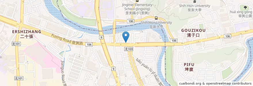 Mapa de ubicacion de 隨意滷味 en Taiwan, 新北市, 文山區, 新店區.