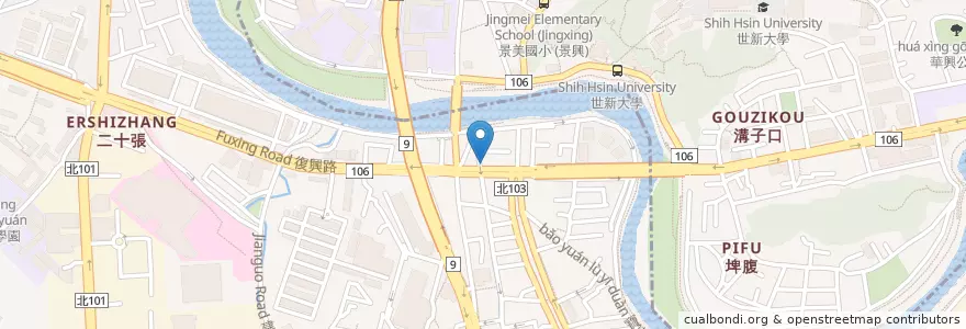 Mapa de ubicacion de 寶慶海鮮熱炒 en 臺灣, 新北市, 文山區, 新店區.