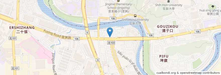 Mapa de ubicacion de 帝王食補 中興店 en 臺灣, 新北市, 文山區, 新店區.