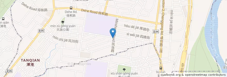 Mapa de ubicacion de 深坑臭豆腐 en Taiwan, 新北市, 永和區.