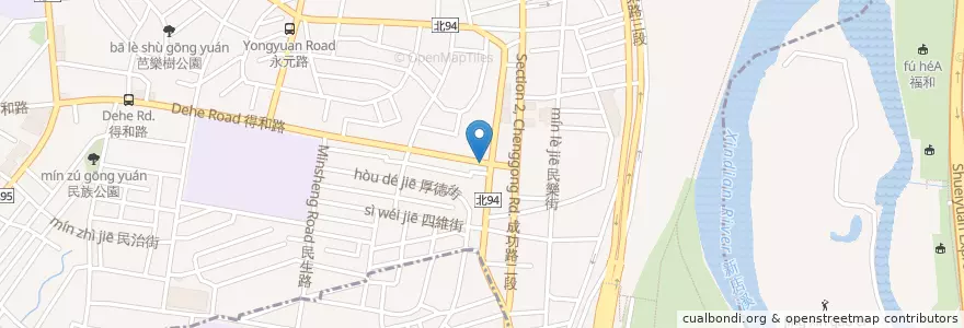 Mapa de ubicacion de 八方雲集 en Tayvan, 新北市, 永和區.