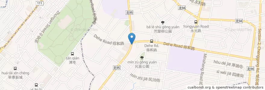 Mapa de ubicacion de Pizza ROCK en 타이완, 신베이 시, 융허 구.