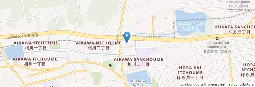 Mapa de ubicacion de モスバーガー en Япония, Айти, 名古屋市, 天白区, 緑区.