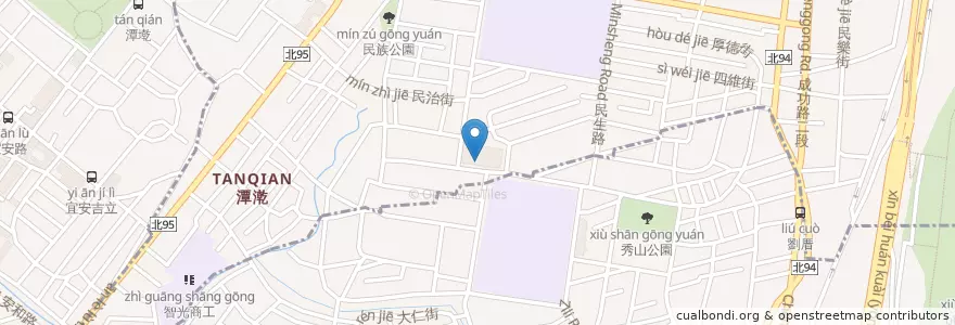 Mapa de ubicacion de 桔磨坊 en Tayvan, 新北市, 中和區, 永和區.
