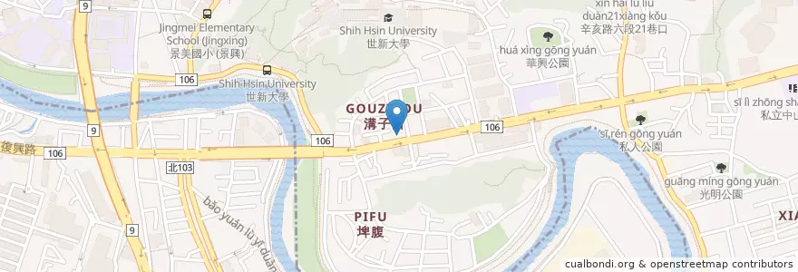 Mapa de ubicacion de 幼兒園 en Taïwan, Nouveau Taipei, Taipei, District De Wenshan, Xindian.