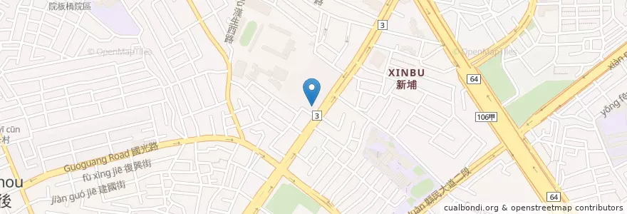 Mapa de ubicacion de sukiya en تایوان, 新北市, 板橋區.