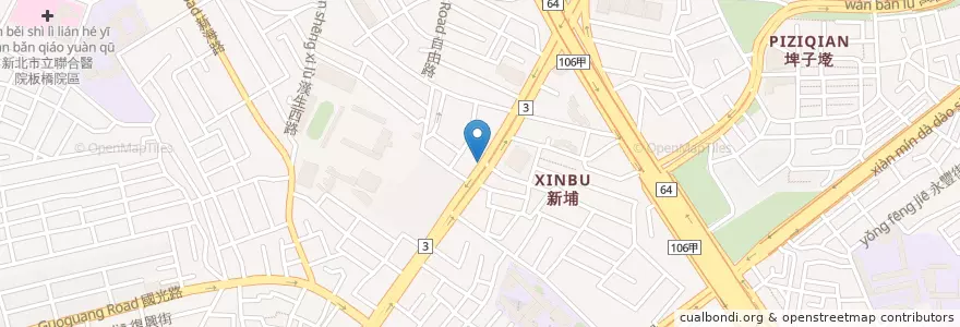 Mapa de ubicacion de 燒肉眾 en Taiwan, 新北市, 板橋區.
