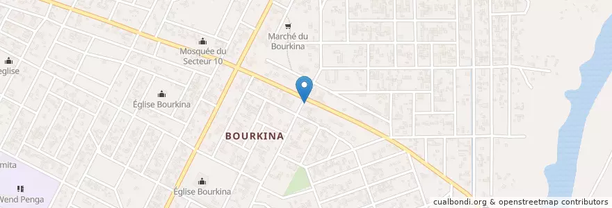 Mapa de ubicacion de Petrodis en Буркина-Фасо, Западно-Центральная Область, Булькиемде, Koudougou, Koudougou.