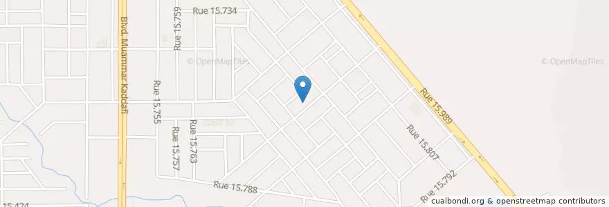 Mapa de ubicacion de Clinique en Burkina Faso, Centre, Kadiogo, Ouagadougou.