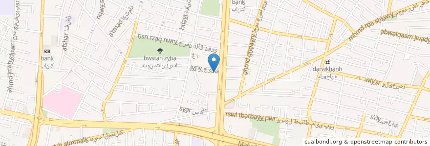 Mapa de ubicacion de ایستگاه شماره ۳ آتش‌نشانی en 이란, 테헤란, شهرستان تهران, 테헤란, بخش مرکزی شهرستان تهران.