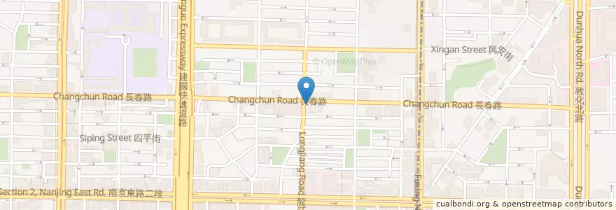 Mapa de ubicacion de 三個傻瓜 en Tayvan, 新北市, Taipei, 中山區.