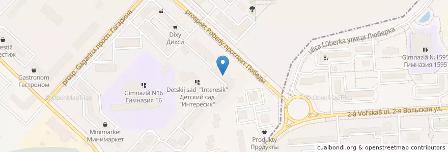 Mapa de ubicacion de Семейный медицинский центр en Russland, Föderationskreis Zentralrussland, Oblast Moskau, Городской Округ Люберцы.