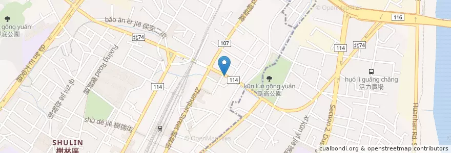 Mapa de ubicacion de 品饌自助餐 en 臺灣, 新北市, 樹林區.