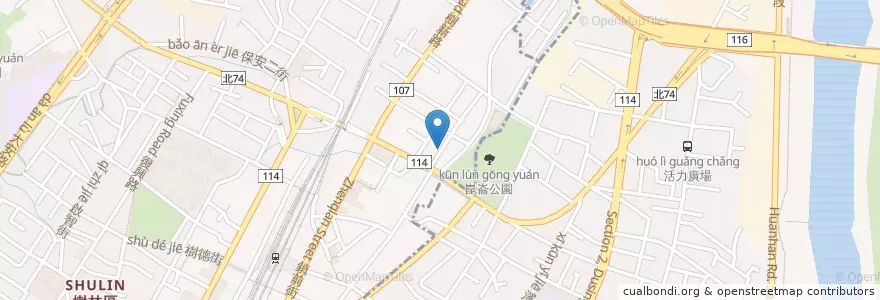 Mapa de ubicacion de 日本火鍋精品專賣店 en Taiwan, New Taipei, Shulin District.