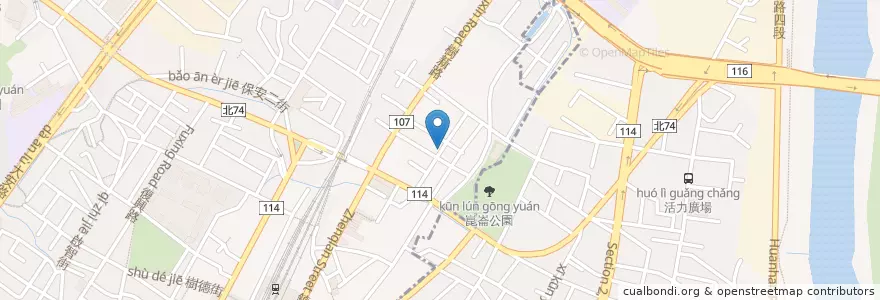 Mapa de ubicacion de 濟元蔘藥行 en 타이완, 신베이 시, 수린 구.