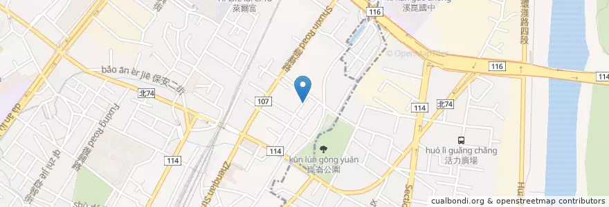 Mapa de ubicacion de 越南河粉 en Taiwan, 新北市, 樹林區.