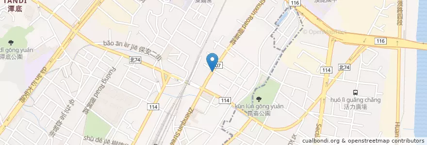 Mapa de ubicacion de 越南168小吃 en Taiwan, New Taipei, Shulin District.