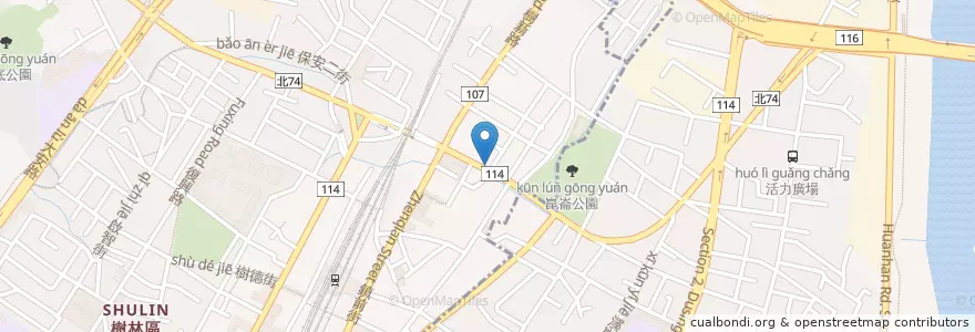 Mapa de ubicacion de 樹林紅麵線 en 台湾, 新北市, 樹林区.