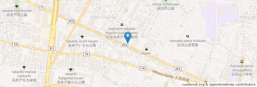 Mapa de ubicacion de マクドナルド en Japón, Tokio, Suginami.