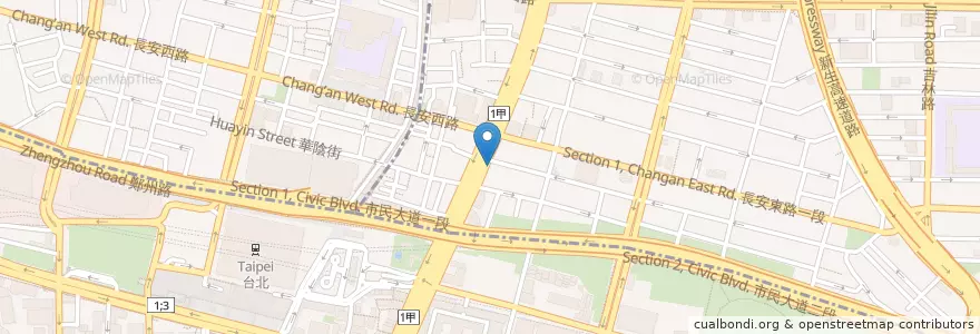 Mapa de ubicacion de SoShow Bar & Restaurant en 臺灣, 新北市, 臺北市, 中山區.
