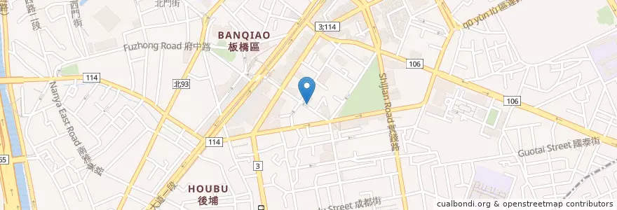 Mapa de ubicacion de 麥當勞 en Taiwán, Nuevo Taipéi, 板橋區.