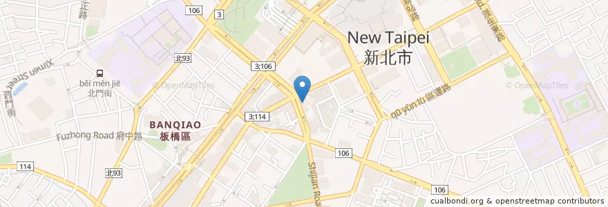 Mapa de ubicacion de すき家 en تايوان, تايبيه الجديدة, 板橋區.