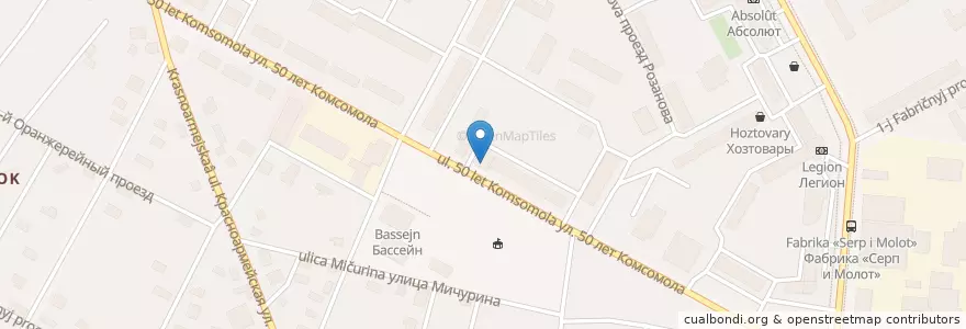 Mapa de ubicacion de Melyna en Russland, Föderationskreis Zentralrussland, Oblast Moskau, Пушкинский Городской Округ.