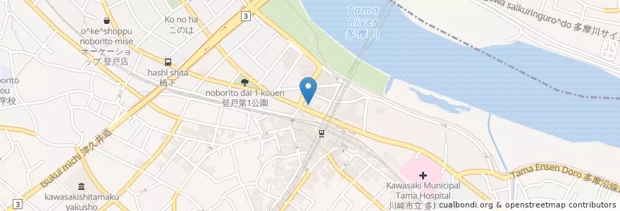 Mapa de ubicacion de McDonald's en Japan, Kanagawa Prefecture, Kawasaki, Tama Ward.