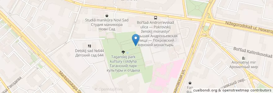 Mapa de ubicacion de Формула кофе en Rússia, Distrito Federal Central, Москва, Центральный Административный Округ, Таганский Район.