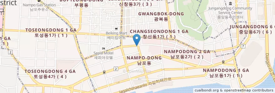 Mapa de ubicacion de New Little India en Corée Du Sud, Busan.