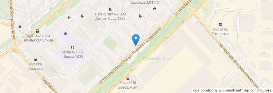 Mapa de ubicacion de Crazy Brothers en Russia, Distretto Federale Centrale, Москва, Восточный Административный Округ, Район Метрогородок.