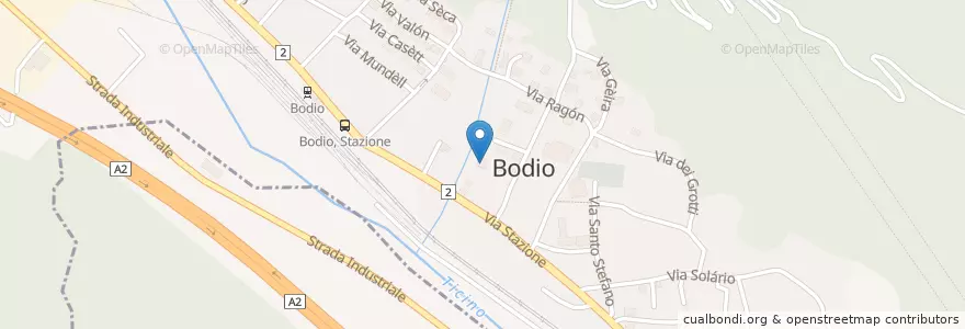 Mapa de ubicacion de Biblioteca SCILA de Lengua Española en 스위스, Ticino, Distretto Di Leventina, Circolo Di Giornico, Bodio.