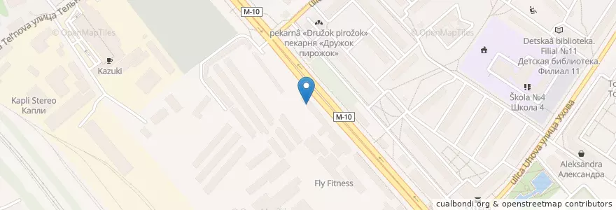 Mapa de ubicacion de Помпончик en روسيا, Центральный Федеральный Округ, محافظة موسكو, Городской Округ Солнечногорск.