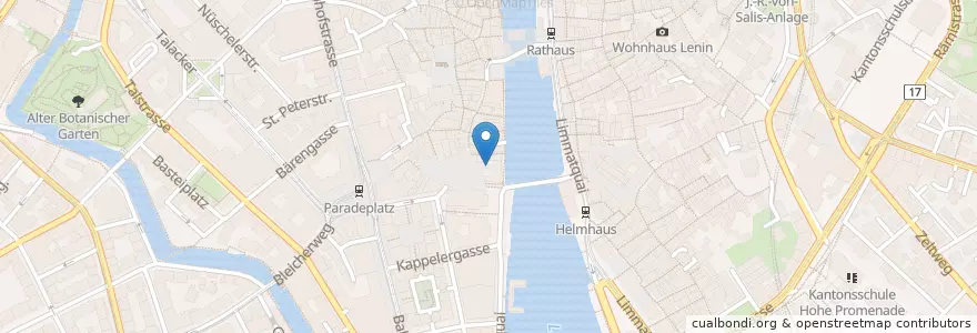 Mapa de ubicacion de ViCafe en Switzerland, Zurich, District Zurich, Zurich.