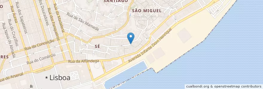 Mapa de ubicacion de Fruta da Vila en البرتغال, Lisboa, Grande Lisboa, لشبونة, Santa Maria Maior.