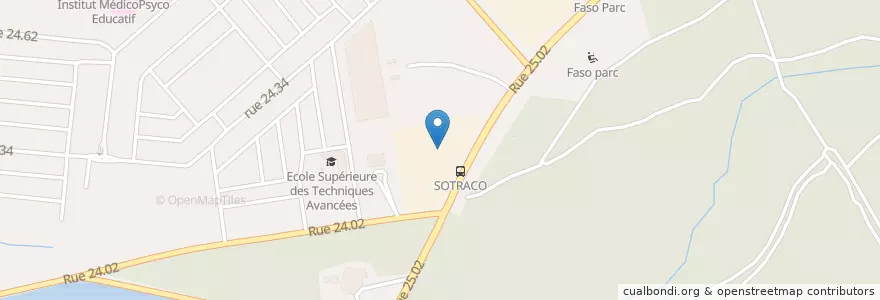 Mapa de ubicacion de Commissariat et q en بورکینافاسو, Centre, Kadiogo, اوآگادوگو.