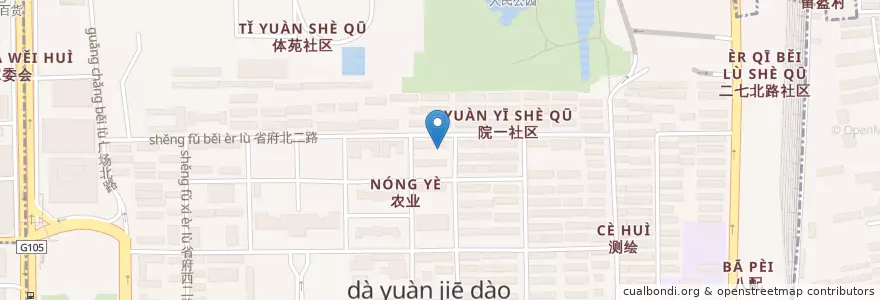 Mapa de ubicacion de 江西银行(省府一支行) en 中国, 江西省, 南昌市, 东湖区, 大院街道.